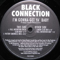 Black Connection - Black Connection - I'm Gonna Get Ya' Baby - VCI Recordings