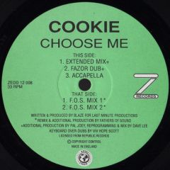 Cookie - Cookie - Choose Me - Z Records