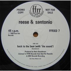 Reese & Santonio - Reese & Santonio - Back To The Beat (With 'The Sound') - Ffrr