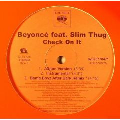 Beyonce - Beyonce - Check On It - Columbia