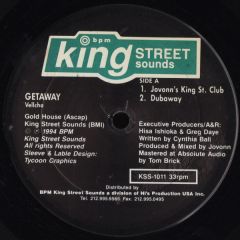 Vellcha - Vellcha - Getaway - BPM King Street Sounds