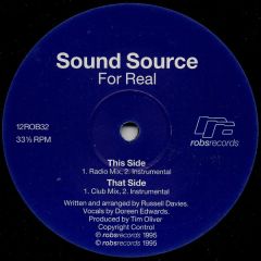 Sound Source - Sound Source - For Real - Robs Records