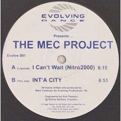The Mec Project - The Mec Project - I Can't Wait (Nitro2000) - Evolving Dance