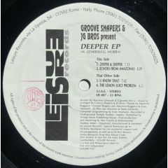 Groove Shapers & Jg Bros - Groove Shapers & Jg Bros - Deeper EP - Leisure