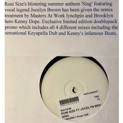 Roni Size Feat Jocelyn Brown - Roni Size Feat Jocelyn Brown - Sing (Kenny Dope Remixes) - V Recordings