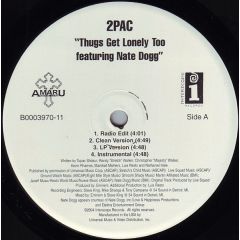 2 Pac Feat. Nate Dogg - 2 Pac Feat. Nate Dogg - Thugs Get Lonely Too - Interscope
