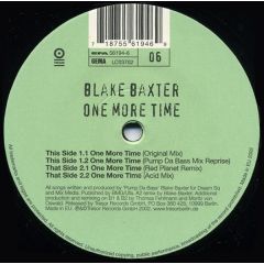 Blake Baxter - Blake Baxter - One More Time - Tresor