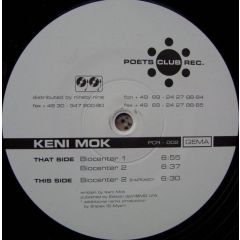 Keni Mok - Keni Mok - Biocenter EP - Poets Club Records