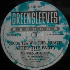 Cocoa Tea Ft Judy Mowatt - Cocoa Tea Ft Judy Mowatt - After The Party - Greensleeves