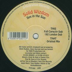 Solid Wizdom - Solid Wizdom - Sex In The Sun - D-Hydration