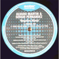 Alvaro Martin & Sergio Fernandez - Alvaro Martin & Sergio Fernandez - Negative Minds - Solar
