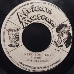 Gregory Isaacs - Gregory Isaacs - I Need Your Love - African Museum