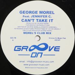 George Morel Ft Jennifer C - George Morel Ft Jennifer C - Can't Take It - Groove On