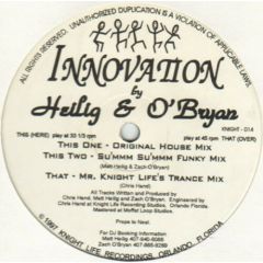 Heilig & O'Bryan - Heilig & O'Bryan - Innovation - Knight Life Recordings