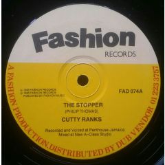Cutty Ranks - Cutty Ranks - The Stopper - Fashion Records