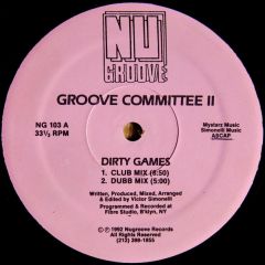 Groove Committee - Groove Committee - Dirty Games - Nu Groove Records