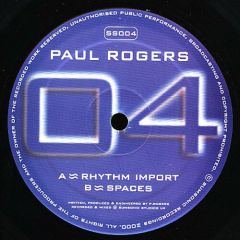 Paul Rogers - Paul Rogers - Rhythm Import - Sumsonic