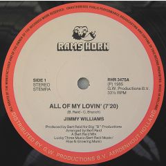 Jimmy Williams - Jimmy Williams - All Of My Lovin - Rams Horn