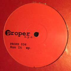 Steve Stoll - Steve Stoll - Run It E.P - Proper 