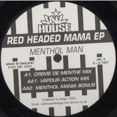 Menthol Man - Menthol Man - Red Headed Mama EP - Jail House