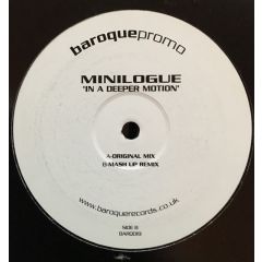 Minilogue - Minilogue - In A Deeper Motion - Baroque Records