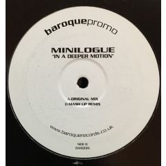 Minilogue - Minilogue - In A Deeper Motion - Baroque Records