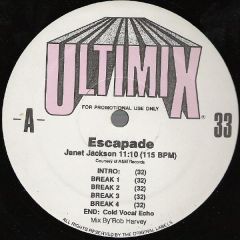 Janet Jackson / Madonna - Janet Jackson / Madonna - Escapade / Keep It Together - Ultimix
