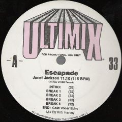 Janet Jackson / Madonna - Janet Jackson / Madonna - Escapade / Keep It Together - Ultimix