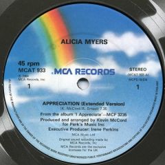 Alicia Myers - Appreciation - MCA