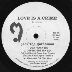 Jack The Dutchman - Jack The Dutchman - Love Is A Crime - M.Records