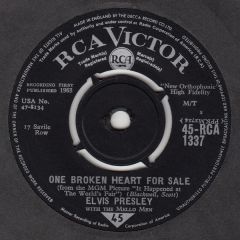 Elvis Presley With The Mello Men - Elvis Presley With The Mello Men - One Broken Heart For Sale - Rca Victor