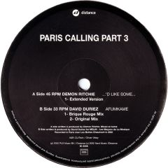 Demon Ritchie / David Duriez - Demon Ritchie / David Duriez - Paris Calling Part 3 - Distance