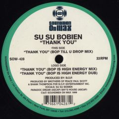Su Su Bobien - Su Su Bobien - Thank You - Soundmen On Wax