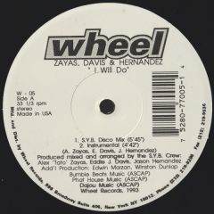 Alexander Zayas , Eddie J. Davis & Jason Hernandez - Alexander Zayas , Eddie J. Davis & Jason Hernandez - I Will Do - Wheel Records