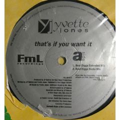 Yvette Jones - Yvette Jones - That's If You Want It - FML Recordings