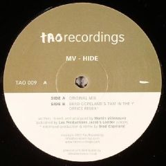 MV - MV - Hide - Tao Recordings