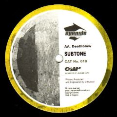 Subtone - Subtone - Deathblow - Cyanide