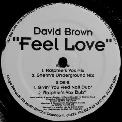 David Brown - David Brown - Feel Love - Large Records