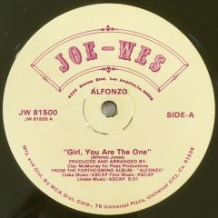 Alfonzo - Alfonzo - Girl You Are The One - Joe-Wes Records