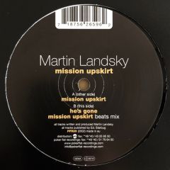 Martin Landsky - Martin Landsky - Mission Upskirt - Poker Flat
