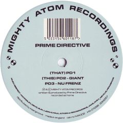 Prime Directive - Prime Directive - PD1 - Mighty Atom Recordings