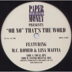 Paper Money Present - Paper Money Present - Oh No That's The Word - Paper Money Rec