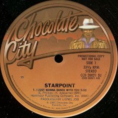 Starpoint - Starpoint - I Just Wanna Dance With You - Chocolate City