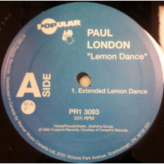 Paul London - Paul London - Lemon Dance - Popular Records