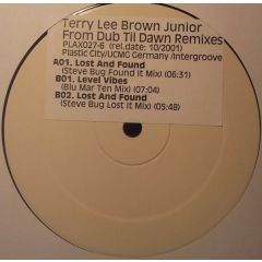 Terry Lee Brown Jr - Terry Lee Brown Jr - From Dub Till Dawn (Remixes Part 1) - Plastic City