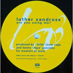 Luther Vandross - Luther Vandross - Are You Using Me? (Maw) - EMI