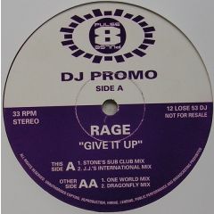 Rage - Rage - Give It Up - Pulse-8 Records