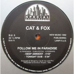 Cat & Fox - Cat & Fox - Follow Me In Paradise - Special Underground