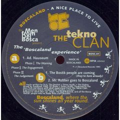 The Men From Del Bosca present... The Tekno Clan - The Men From Del Bosca present... The Tekno Clan - The 'Boscaland Experience' - Boscaland Recordings