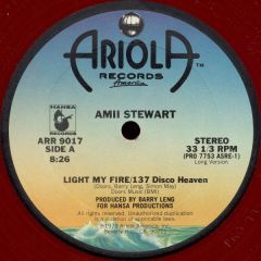Amii Stewart - Amii Stewart - Light My Fire/137 Disco Heaven - Ariola Records America